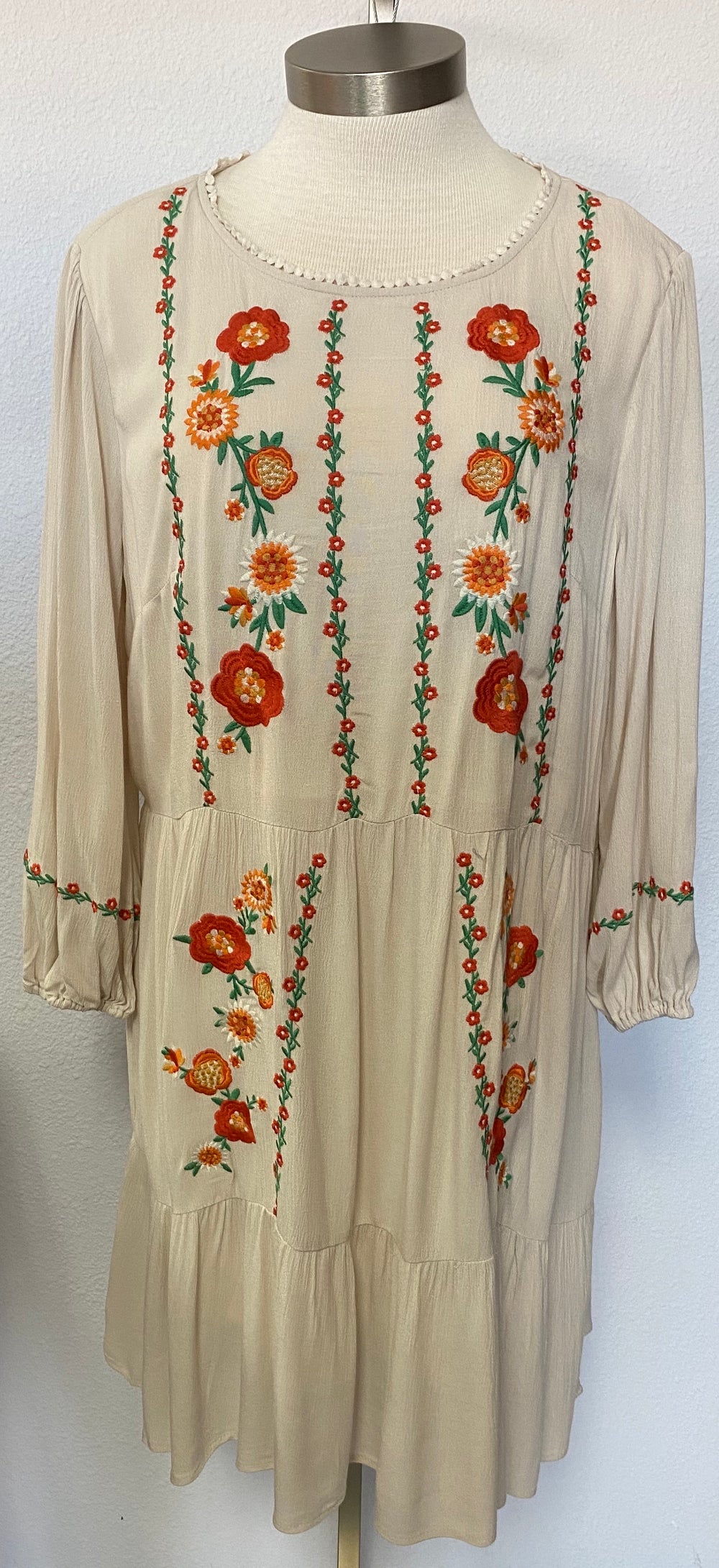 LS EMBROIDERED MINI DRESS Aesthetic Boutique LS EMBROIDERED MINI DRESS Aesthetic Boutique