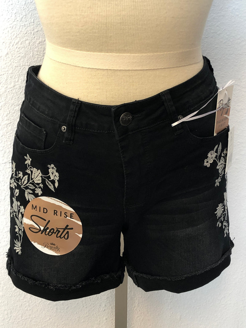 FLORAL EMBROIDERY SHORT