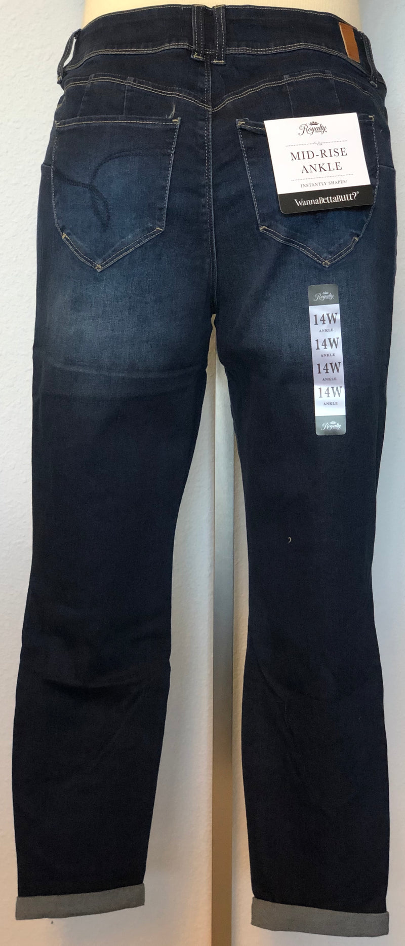 WWB 2 BNT MID RISE ANKLE  JEAN